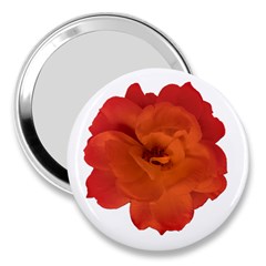 Red Rose Photo 3  Handbag Mirrors by dflcprints