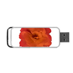 Red Rose Photo Portable Usb Flash (one Side)