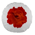 Red Rose Photo Large 18  Premium Flano Round Cushions Front