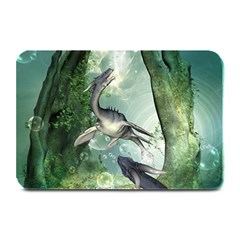 Awesome Seadraon In A Fantasy World With Bubbles Plate Mats by FantasyWorld7