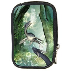 Awesome Seadraon In A Fantasy World With Bubbles Compact Camera Cases by FantasyWorld7