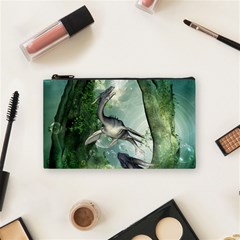 Awesome Seadraon In A Fantasy World With Bubbles Cosmetic Bag (small)  by FantasyWorld7