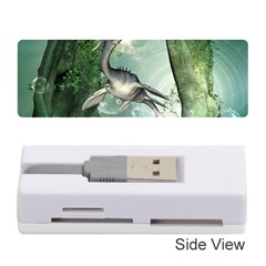 Awesome Seadraon In A Fantasy World With Bubbles Memory Card Reader (stick) 