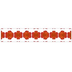 Red Rose Print Flano Scarf (large)