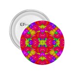 Multicolor Floral Check 2.25  Buttons Front