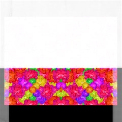 Multicolor Floral Check Rectangular Jigsaw Puzzl by dflcprints