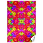 Multicolor Floral Check Canvas 12  x 18   11.88 x17.36  Canvas - 1