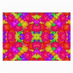 Multicolor Floral Check Large Glasses Cloth by dflcprints