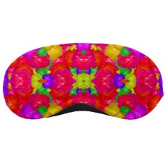 Multicolor Floral Check Sleeping Masks by dflcprints