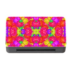 Multicolor Floral Check Memory Card Reader With Cf