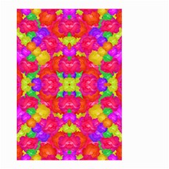 Multicolor Floral Check Small Garden Flag (two Sides)