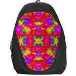 Multicolor Floral Check Backpack Bag Front