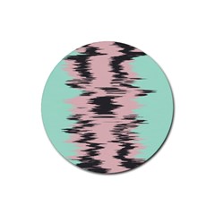 Wave Form 			rubber Round Coaster (4 Pack) by LalyLauraFLM