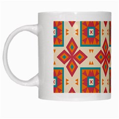 Floral Pattern  White Mug by LalyLauraFLM