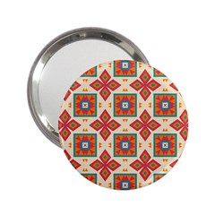 Floral Pattern  			2 25  Handbag Mirror by LalyLauraFLM