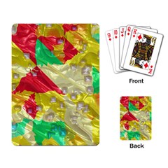 Colorful 3d Texture   			playing Cards Single Design by LalyLauraFLM