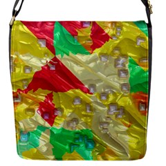 Colorful 3d Texture   			flap Closure Messenger Bag (s) by LalyLauraFLM