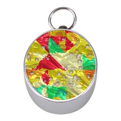 Colorful 3d Texture   			silver Compass (mini)