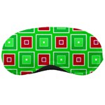 Green red squares pattern    			Sleeping Mask Front