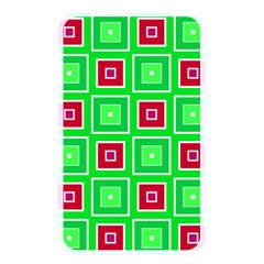 Green Red Squares Pattern    			memory Card Reader (rectangular) by LalyLauraFLM