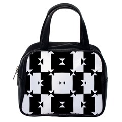 Black And White Check Pattern Classic Handbags (one Side) by dflcprints