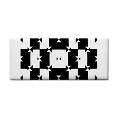 Black And White Check Pattern Hand Towel