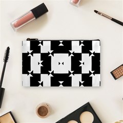 Black And White Check Pattern Cosmetic Bag (small)  by dflcprints