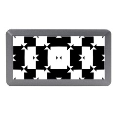 Black And White Check Pattern Memory Card Reader (mini)