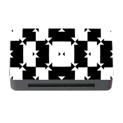 Black And White Check Pattern Memory Card Reader With Cf