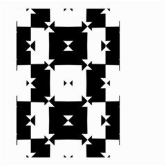 Black And White Check Pattern Small Garden Flag (two Sides)