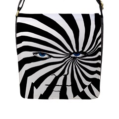 Zebra Flap Closure Messenger Bag (l) by DryInk