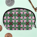 Pink brown flowers pattern     Accessory Pouch Front