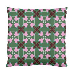 Pink brown flowers pattern     	Standard Cushion Case (Two Sides)