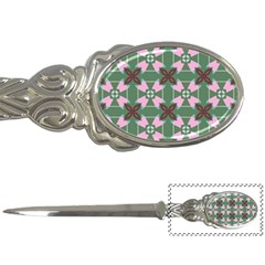 Pink brown flowers pattern     			Letter Opener