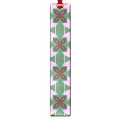 Pink brown flowers pattern     			Large Book Mark