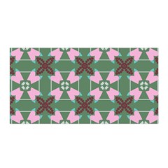 Pink brown flowers pattern     Satin Wrap