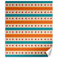 Rhombus And Stripes Pattern      			canvas 20  X 24 