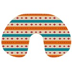 Rhombus and stripes pattern      Travel Neck Pillow Front