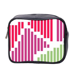 Vertical Stripes    Mini Toiletries Bag (two Sides) by LalyLauraFLM