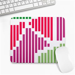 Vertical Stripes    			large Mousepad by LalyLauraFLM