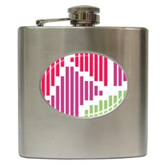 Vertical Stripes    			hip Flask (6 Oz) by LalyLauraFLM