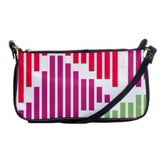 Vertical Stripes    			shoulder Clutch Bag by LalyLauraFLM