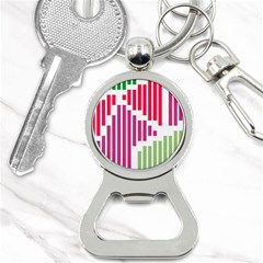 Vertical Stripes    			bottle Opener Key Chain by LalyLauraFLM