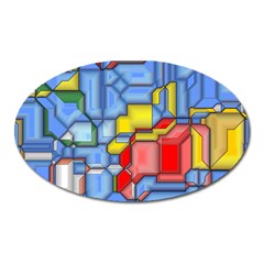 3d Shapes 			magnet (oval) by LalyLauraFLM