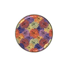 Vintage Floral Collage Pattern Hat Clip Ball Marker (4 Pack) by dflcprints