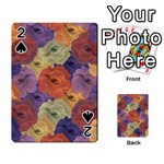 Vintage Floral Collage Pattern Playing Cards 54 Designs  Front - Spade2