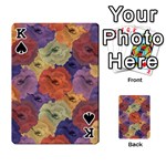 Vintage Floral Collage Pattern Playing Cards 54 Designs  Front - SpadeK