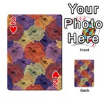 Vintage Floral Collage Pattern Playing Cards 54 Designs  Front - Heart2