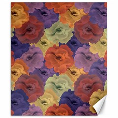 Vintage Floral Collage Pattern Canvas 20  X 24   by dflcprints