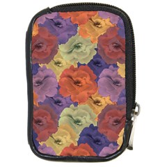 Vintage Floral Collage Pattern Compact Camera Cases by dflcprints